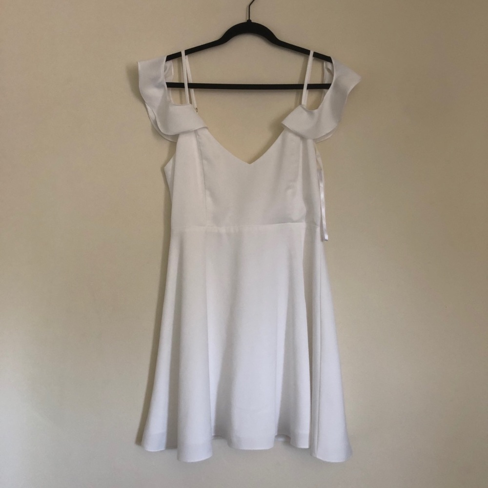 White off the shoulder dress